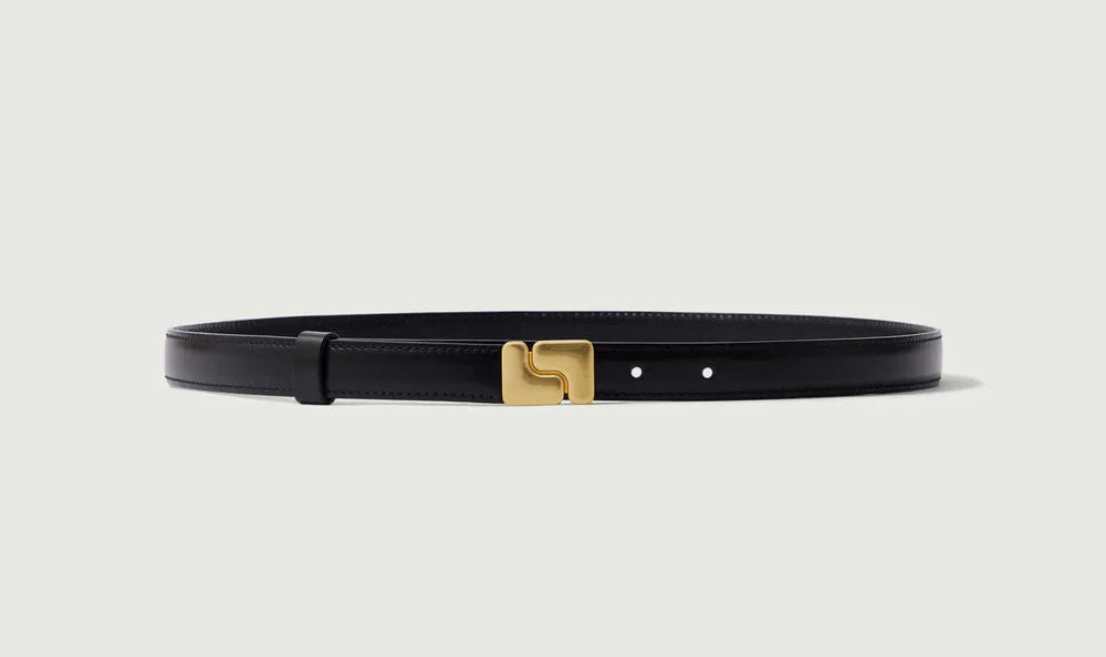Ceinture Ninon Mini Noir Cuir Glacé