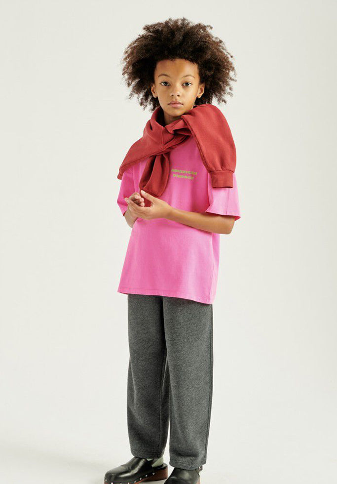 Tee-Shirt Enfant Fizvalley Rose Fluo