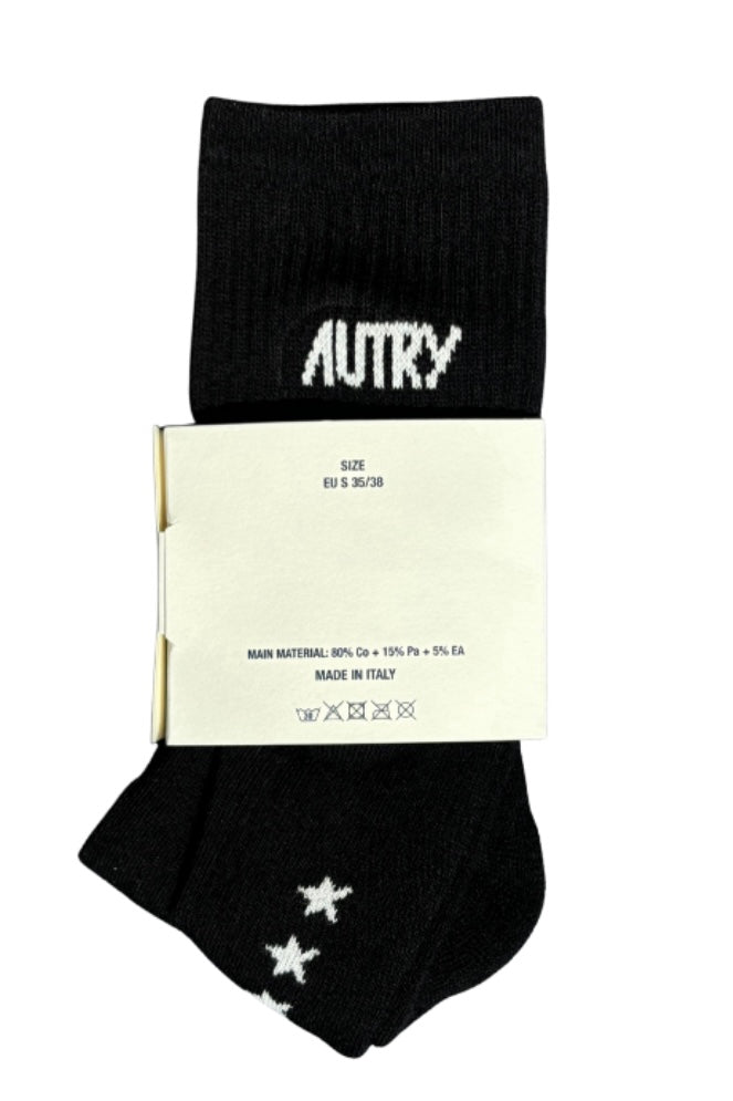 Chaussettes Mixte Autry Stars Black/White