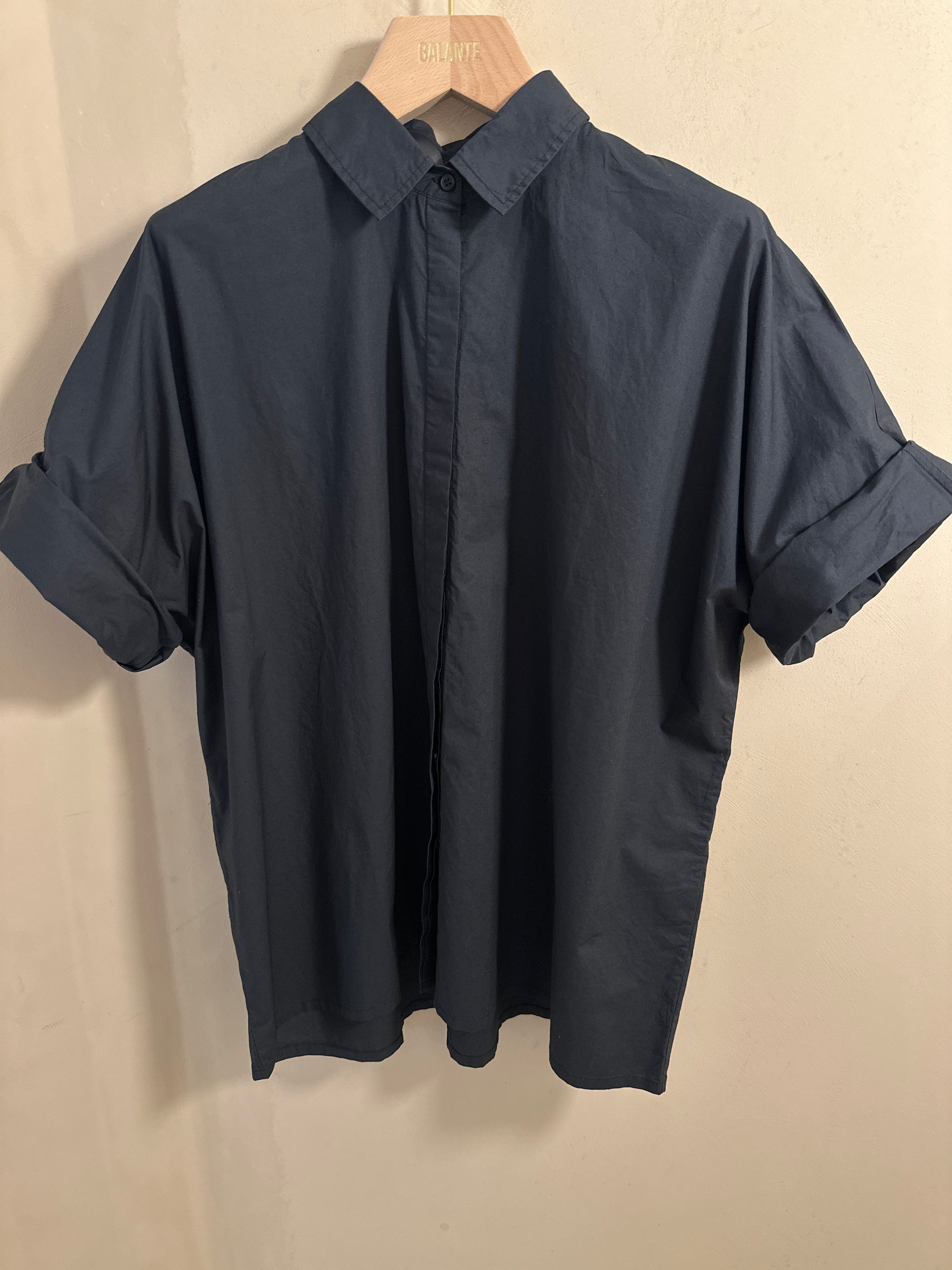 Emma Shirt Cotton Poplin Black