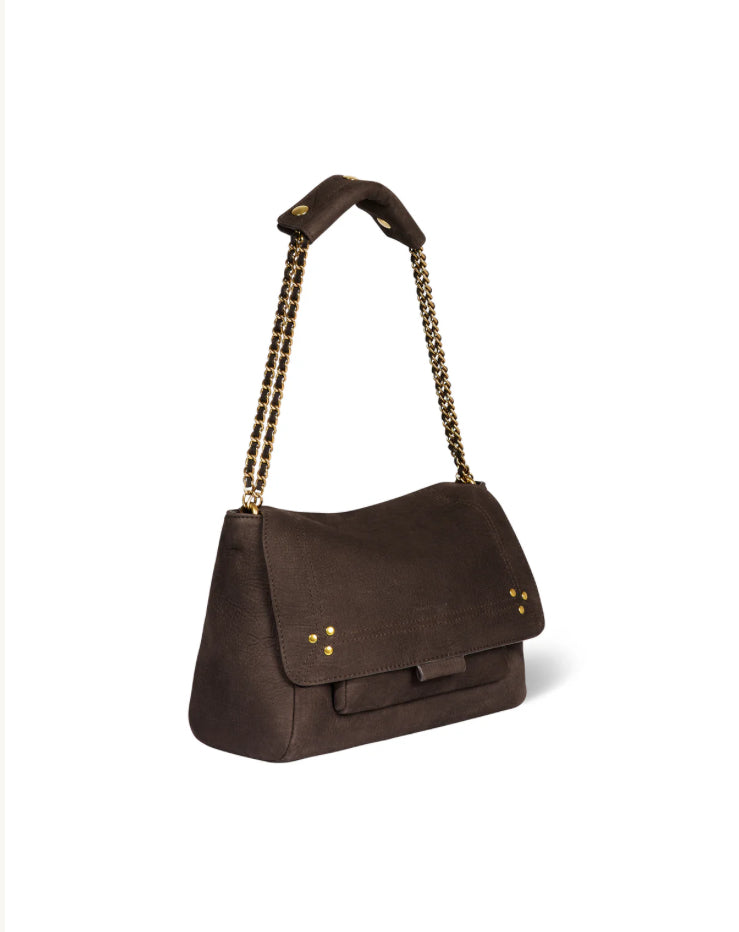 Lulu M Taurillon Croco Moka