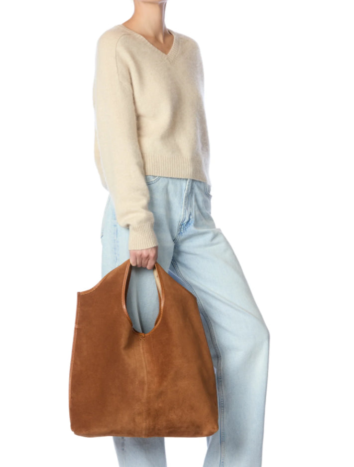 Sac Paco Croûte de Velours Caramel