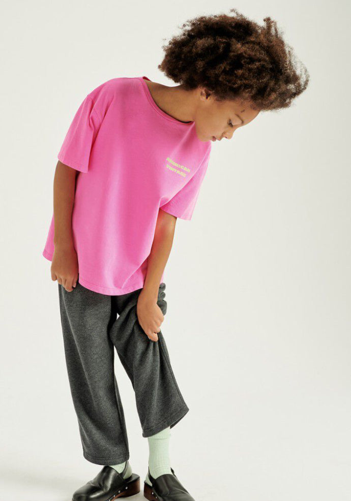 Tee-Shirt Enfant Fizvalley Rose Fluo