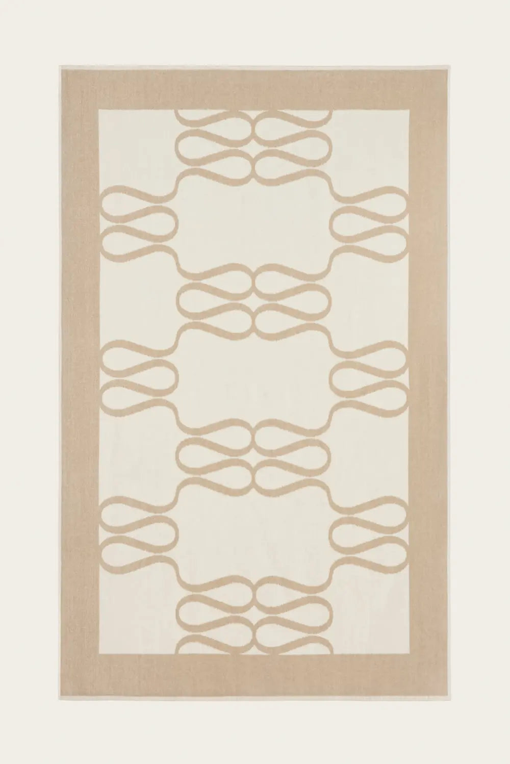 Serviette de Plage Monogramme Cream