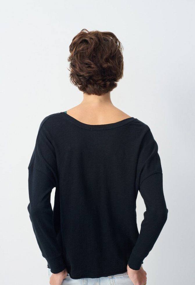 Tee-shirt Sonoma 36 Noir Col Bateau