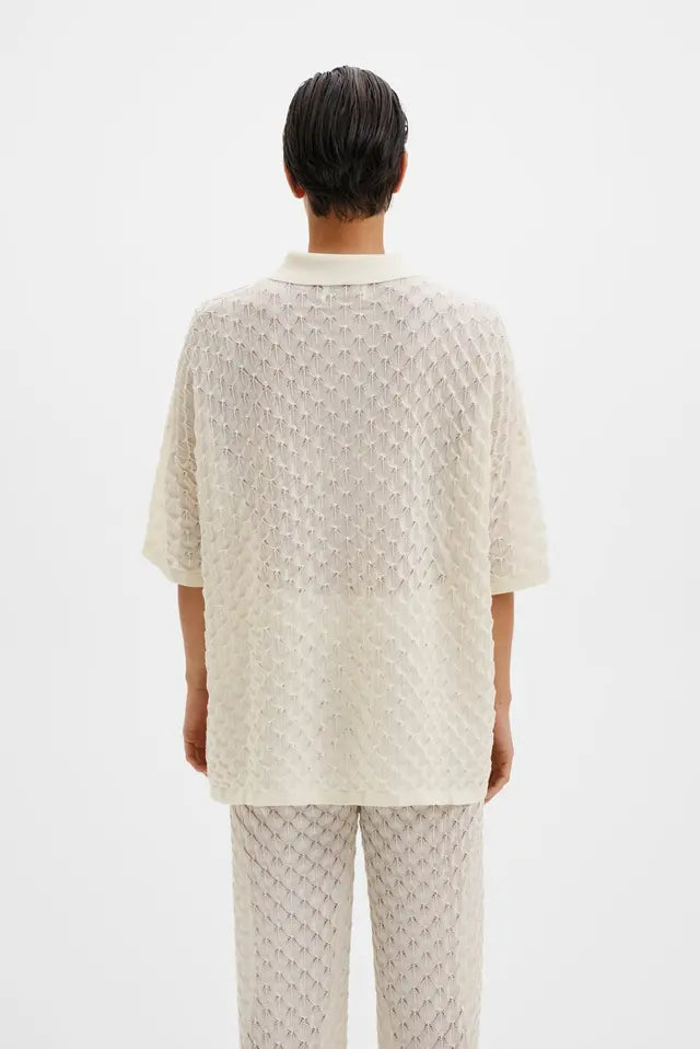 Moa Knitted Shirt Cream