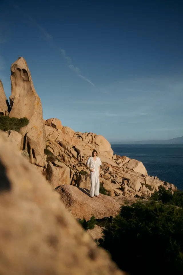 Stacey Wide Lace Pants White