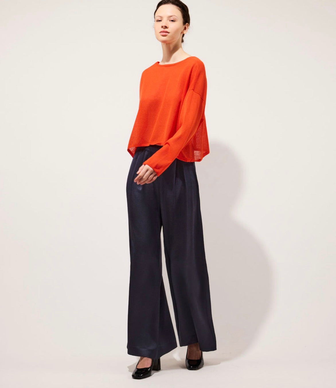Charli Pull en maille fine Pomelo