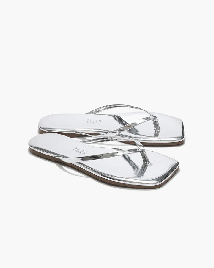 Tong Square Toe Lily Mirror Chrome