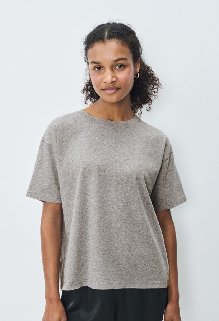 Tee-shirt Femme Fizvalley Gris Chiné