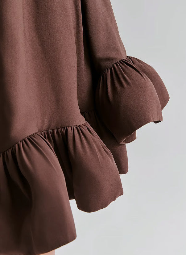 Mikala Mini Dress Chocolate