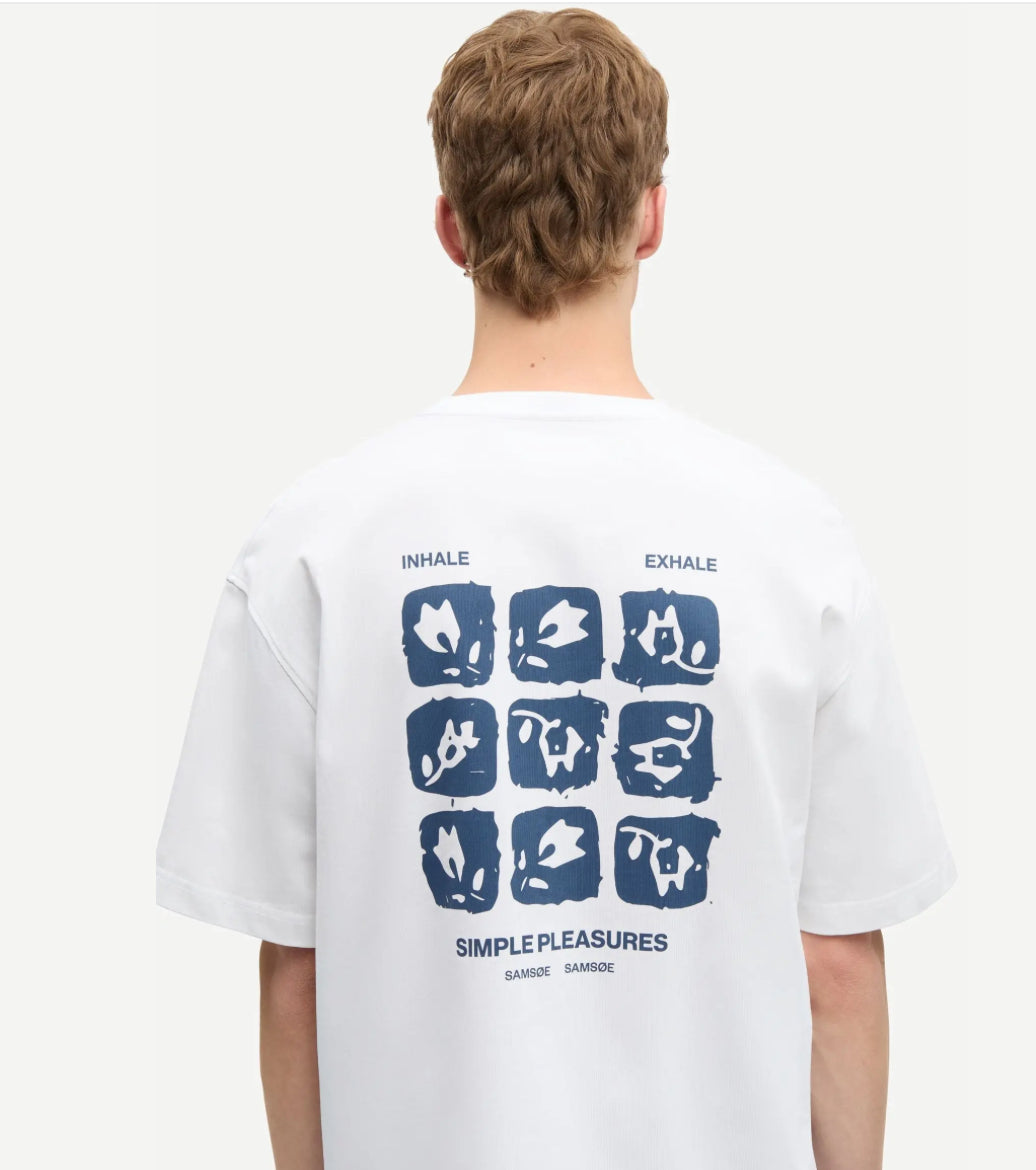 T Shirt Sacohen Blue Stamp