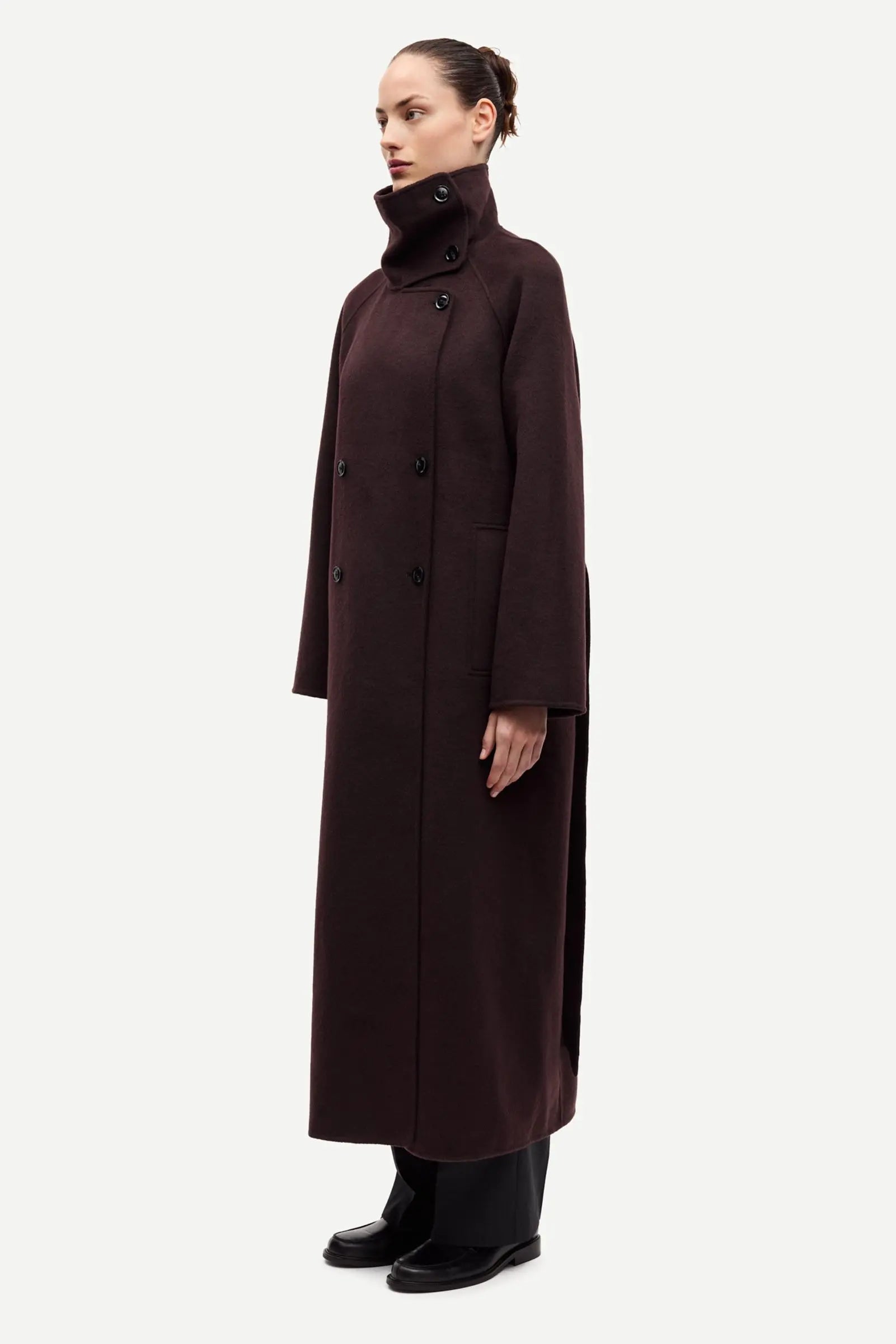 Sahanne Coat Black Coffee