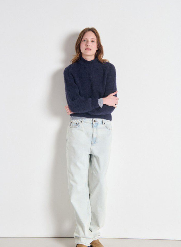 Pull Femme East Navy Chiné