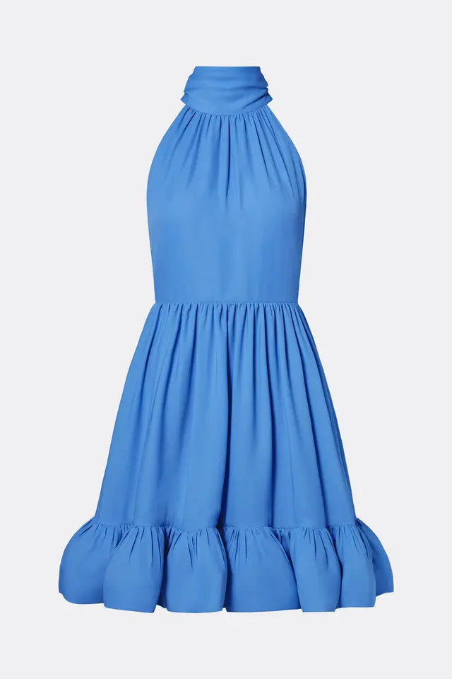 Fern Mini Dress Azure Blue