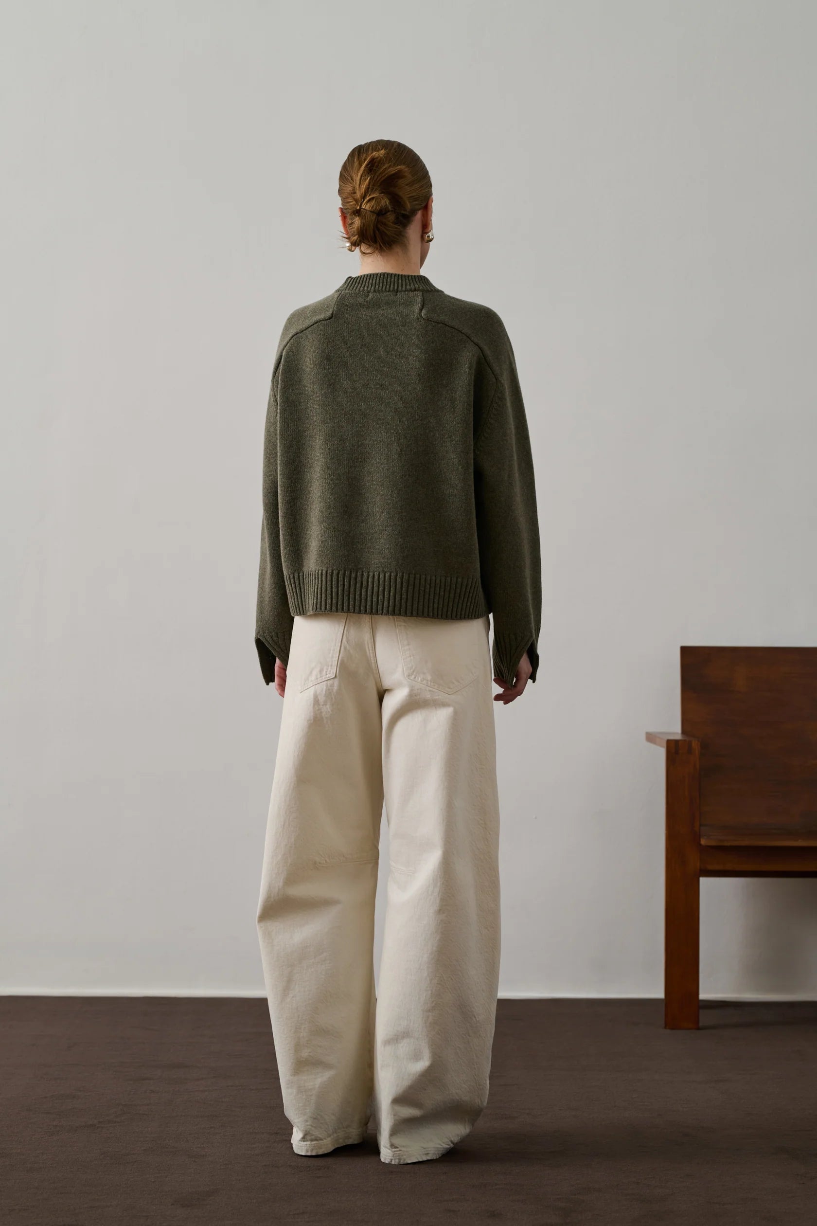 Pull Will Kaki - Gris Chiné