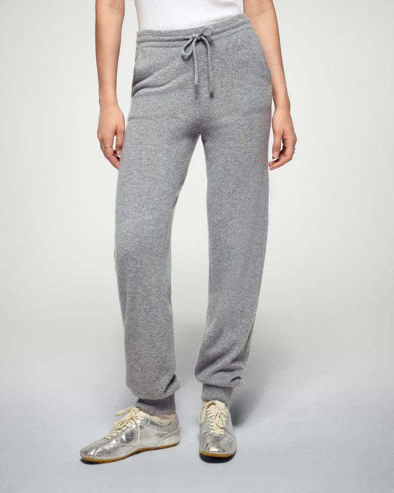 Jogging Droit Gris Chiné Foncé