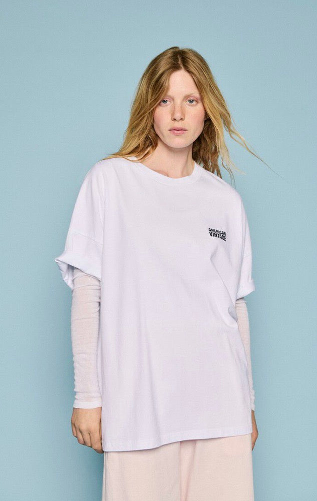 T- Shirt Fizvalley Blanc Mixte 20 Years