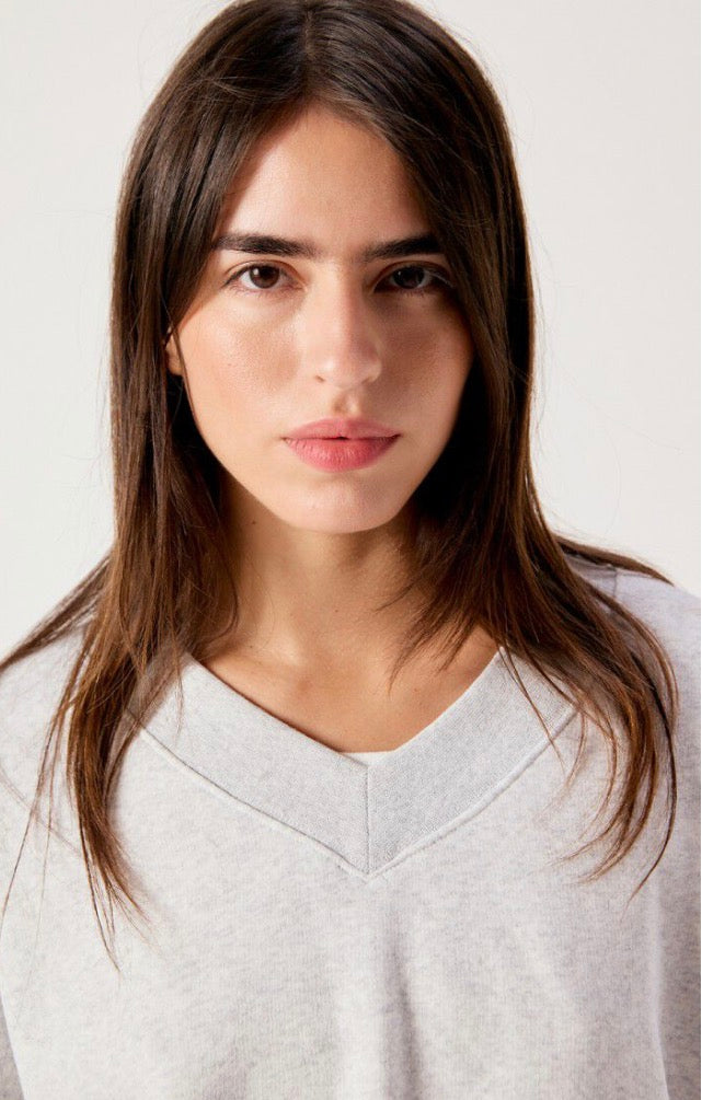 Sweat Femme Baptown Gris Chiné