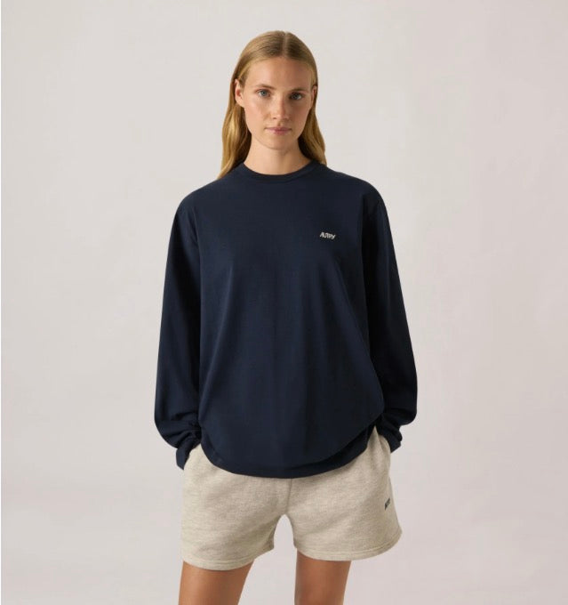 T- Shirt Manches Longues Mix Jersey Blue