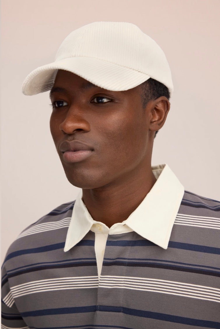 Papa - Casquette en velours côtelé ajustable Ivory