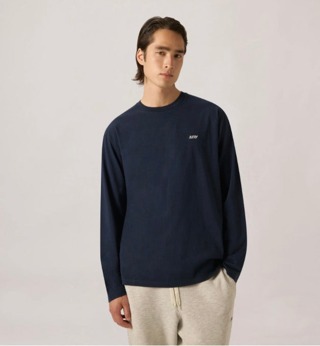 T- Shirt Manches Longues Mix Jersey Blue