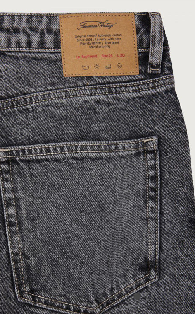 Jean Boyfriend Femme Grey Salt & Pepper