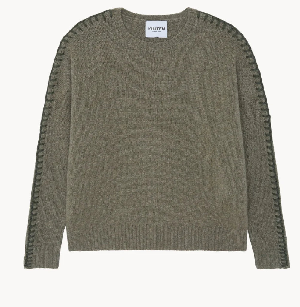 Pull Amea Kaki Chiné