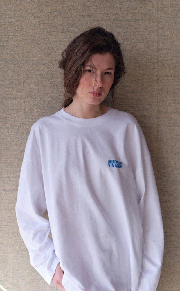 Tee Shirt Femme Gixy 02C Blanc Manche Longue