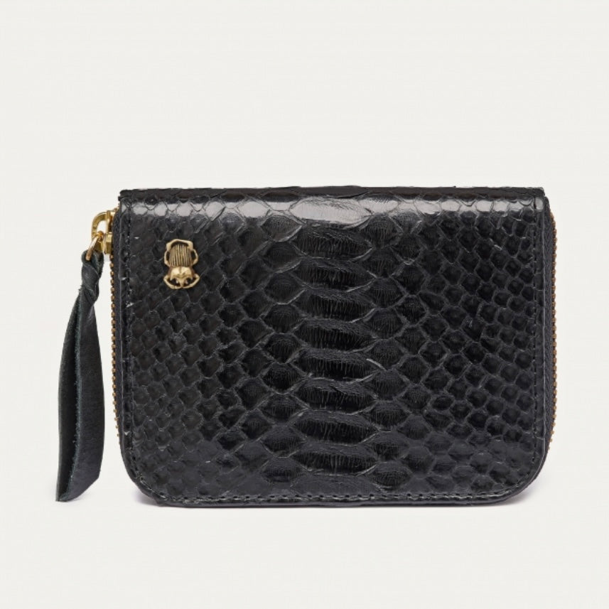 Portefeuille Python Mini Bob Noir