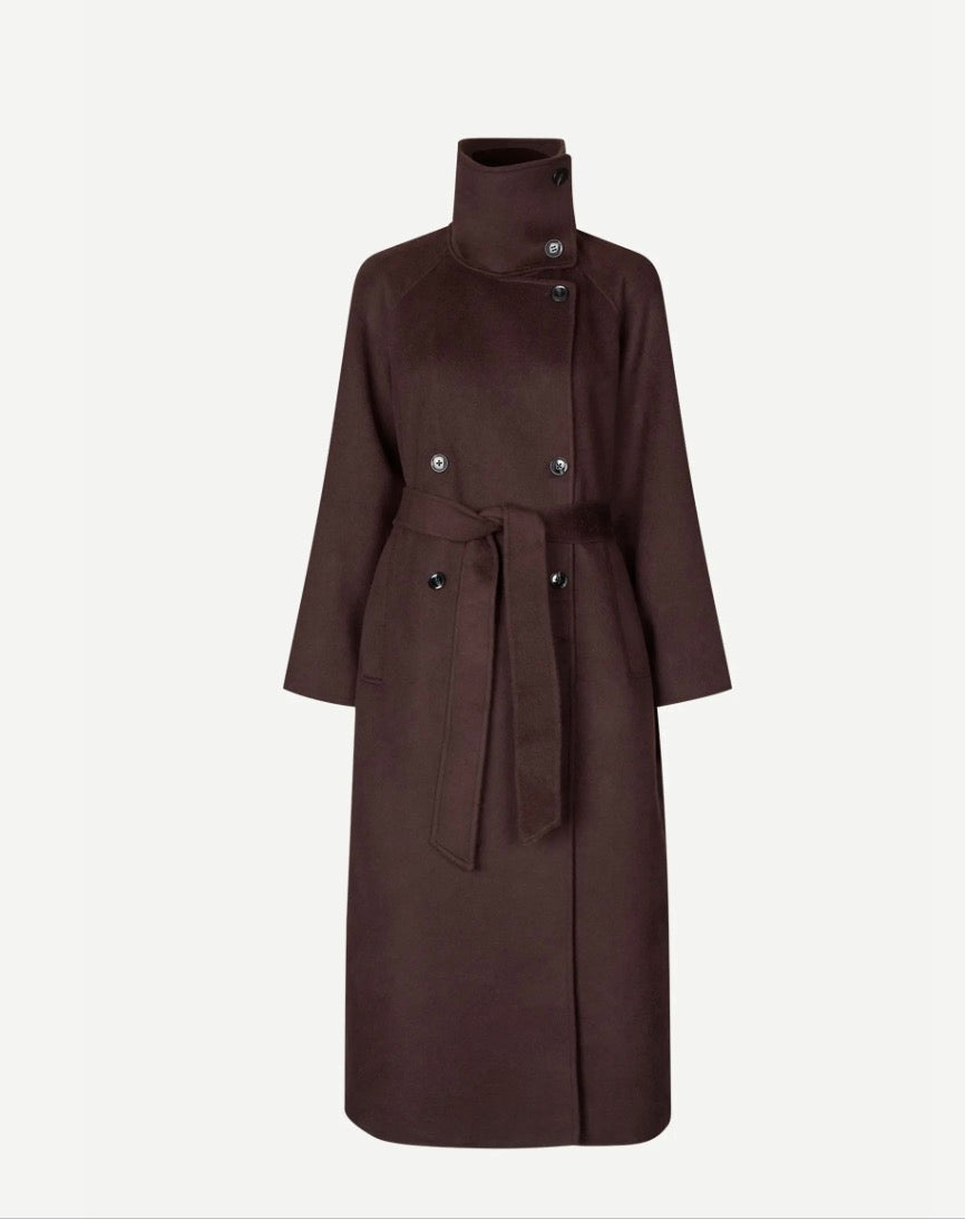 Sahannes Coat Black Coffe