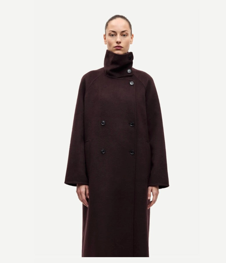 Sahannes Coat Black Coffe