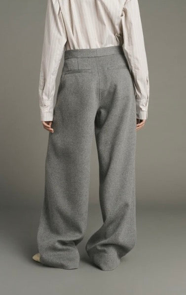 Pantalon Horatio en Laine Gris Clair