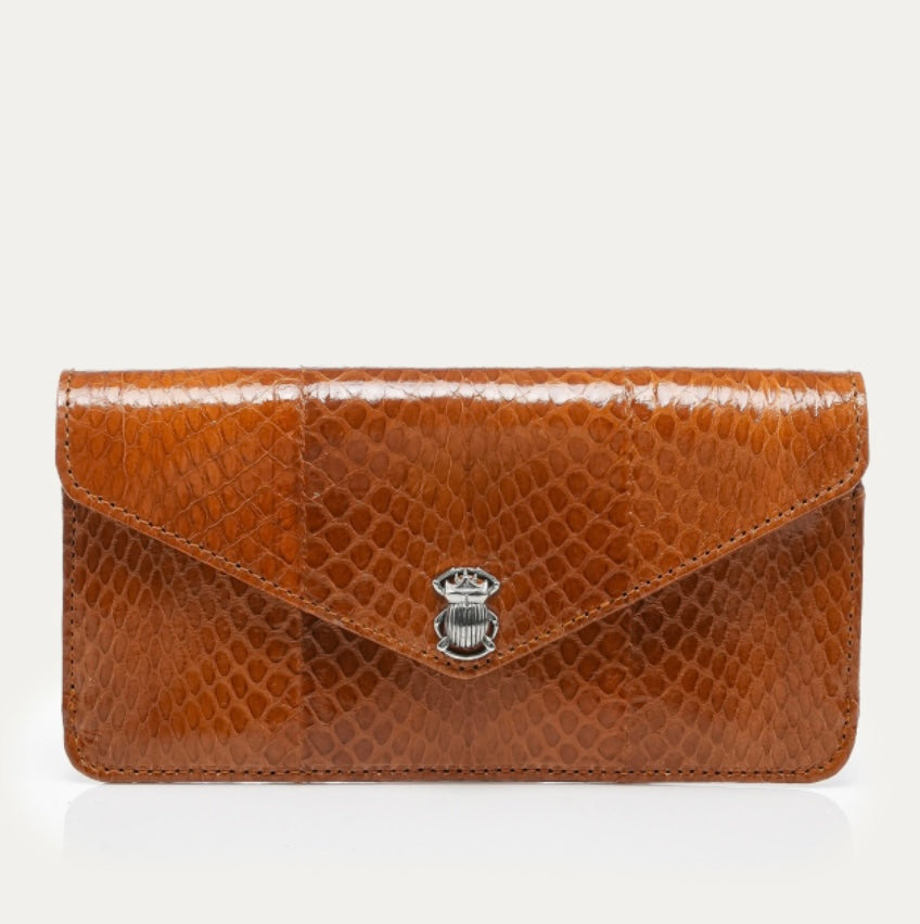 Portefeuille Alex Long Cobra Miel