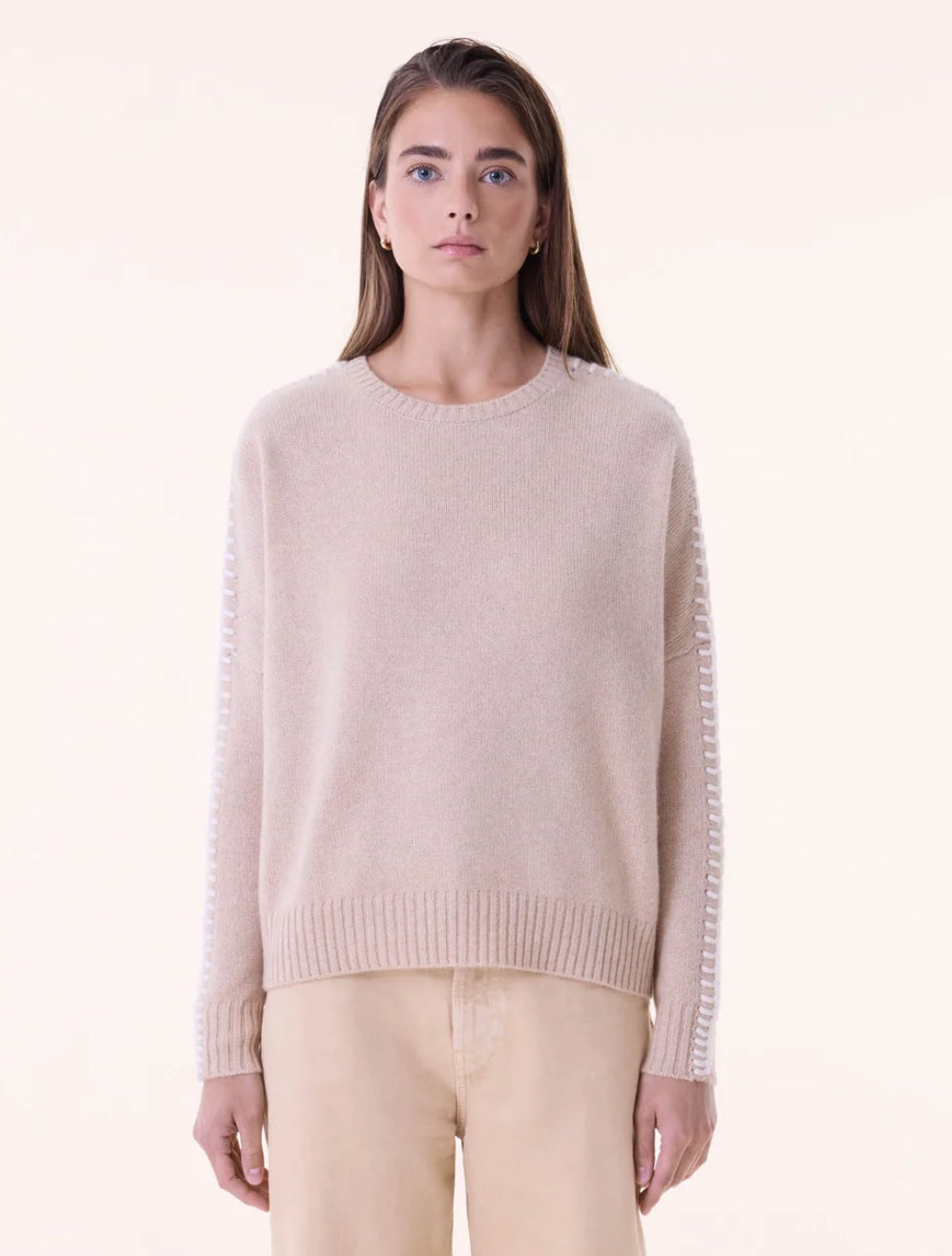 Pull Amea Beige Organic