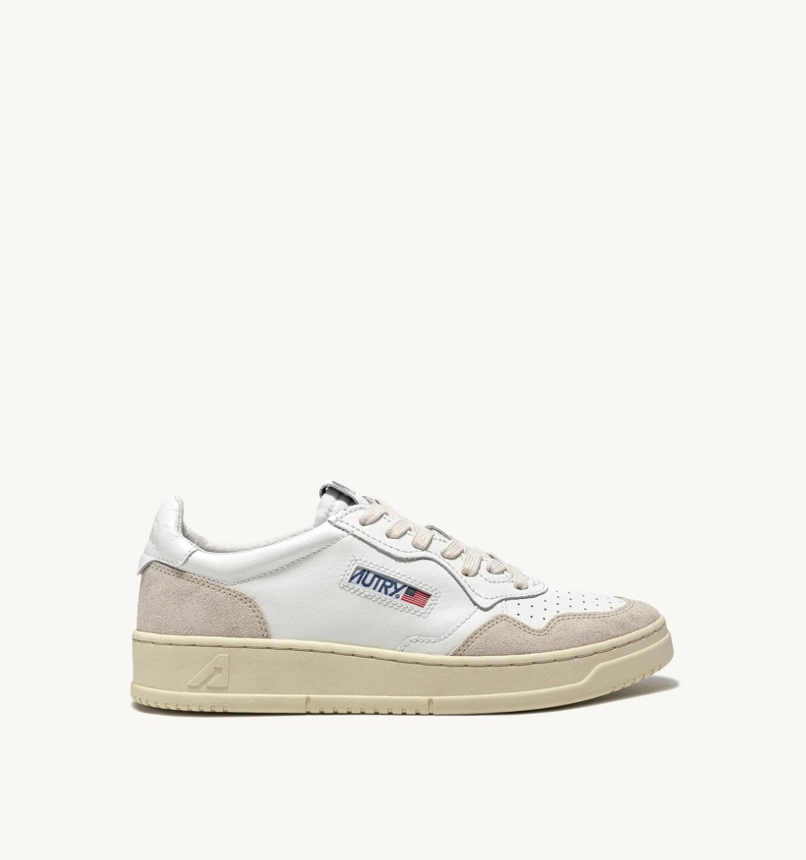 LS33 Medalist Low Cuir et Suede White