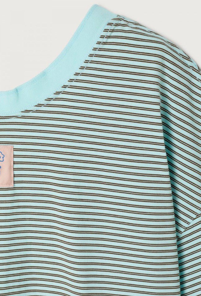 Tee Shirt Femme Gixy Rayures Ciel