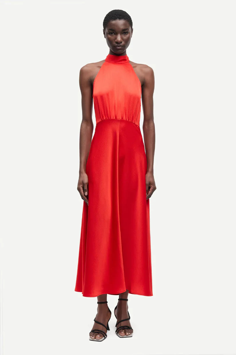 Rheo Dress Flame Scarlet