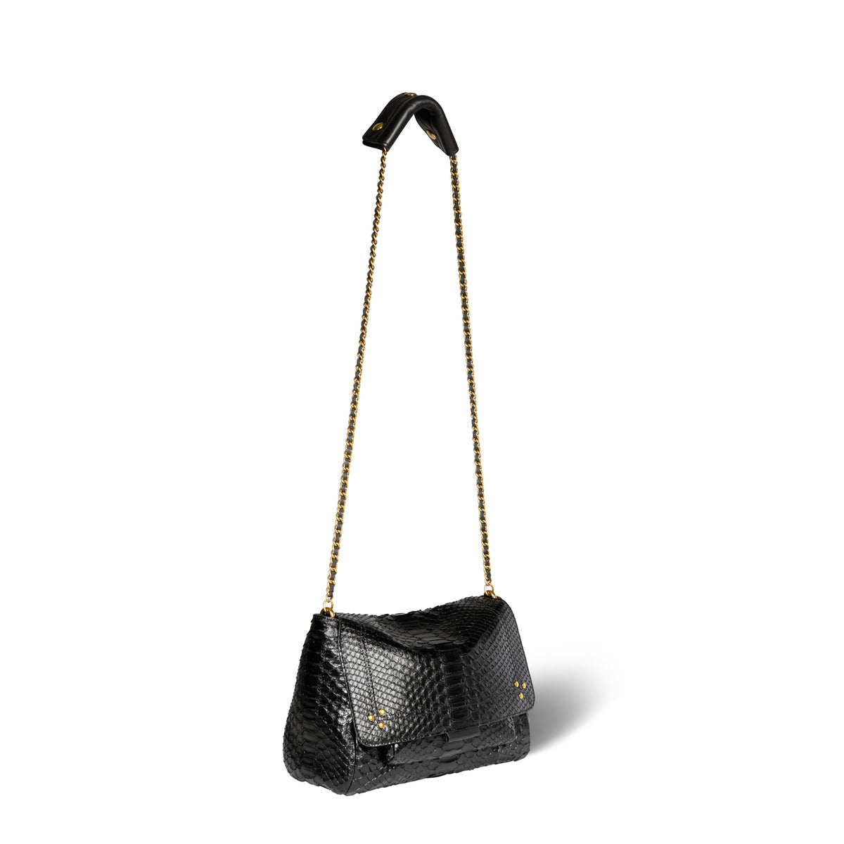 Sac Lulu M Python Noir