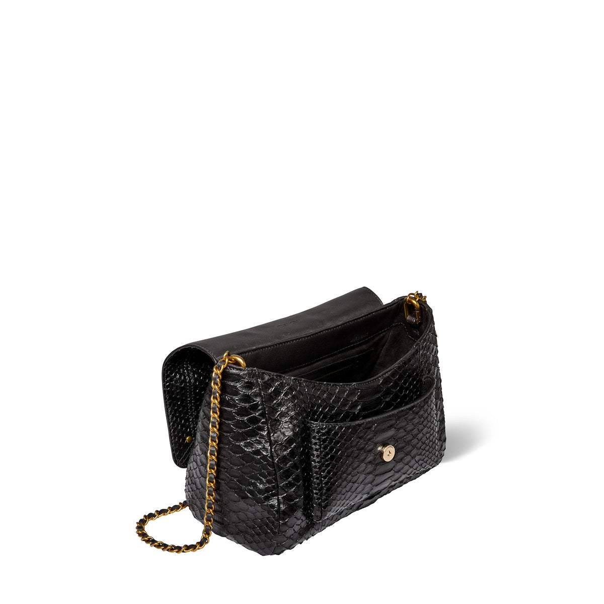 Sac Lulu M Python Noir