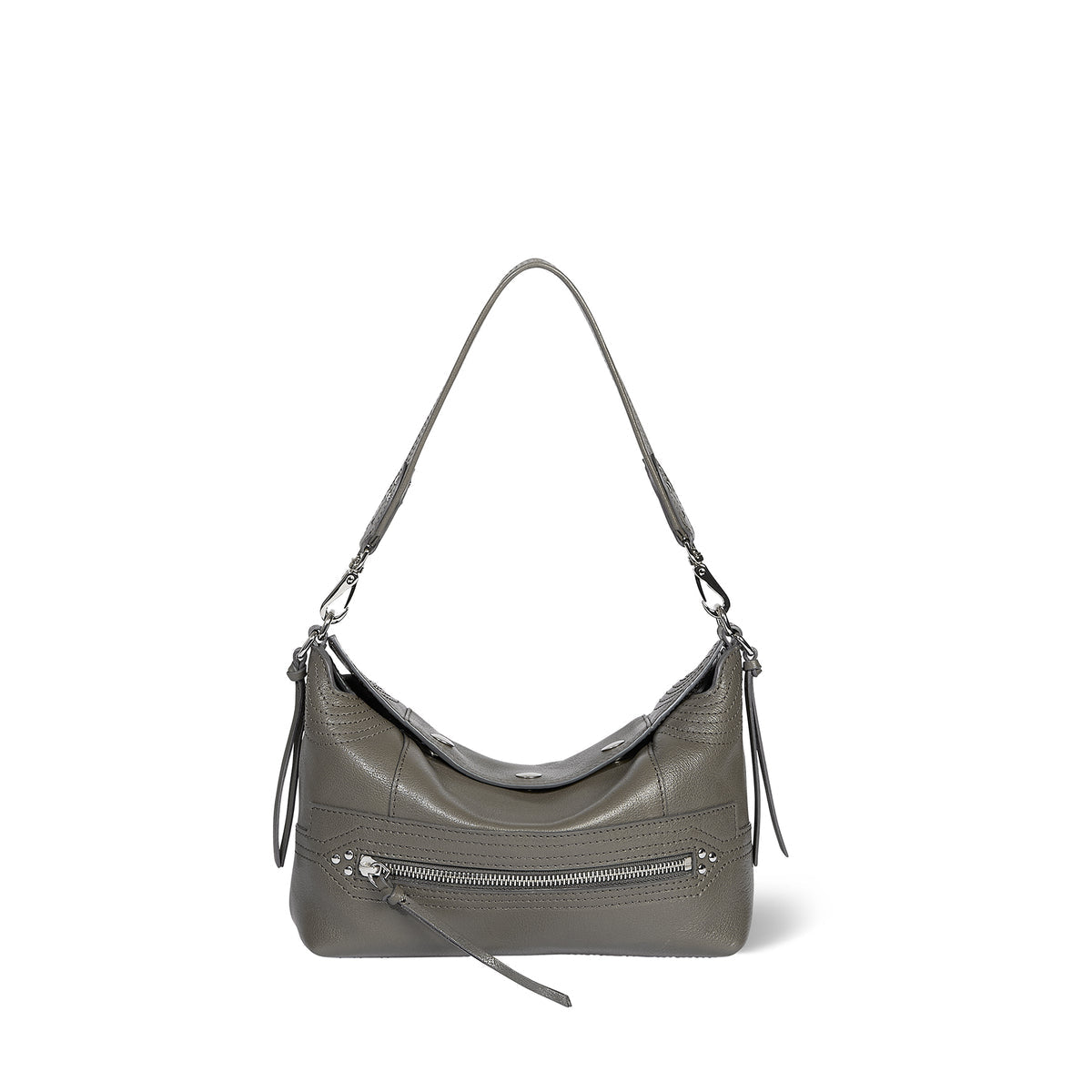 Sac Lucky Hobo Small Buffle Gris