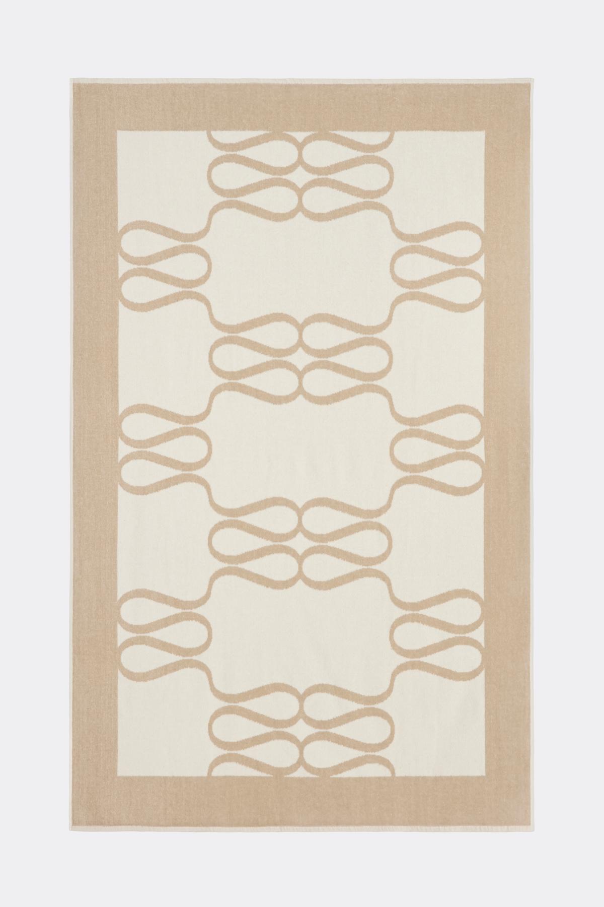 Serviette de Plage Monogramme Light Taupe