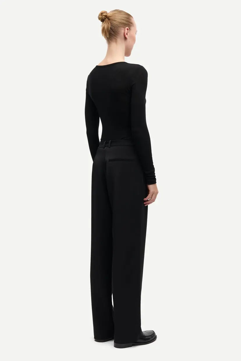 Sadou T-shirt Ls Black