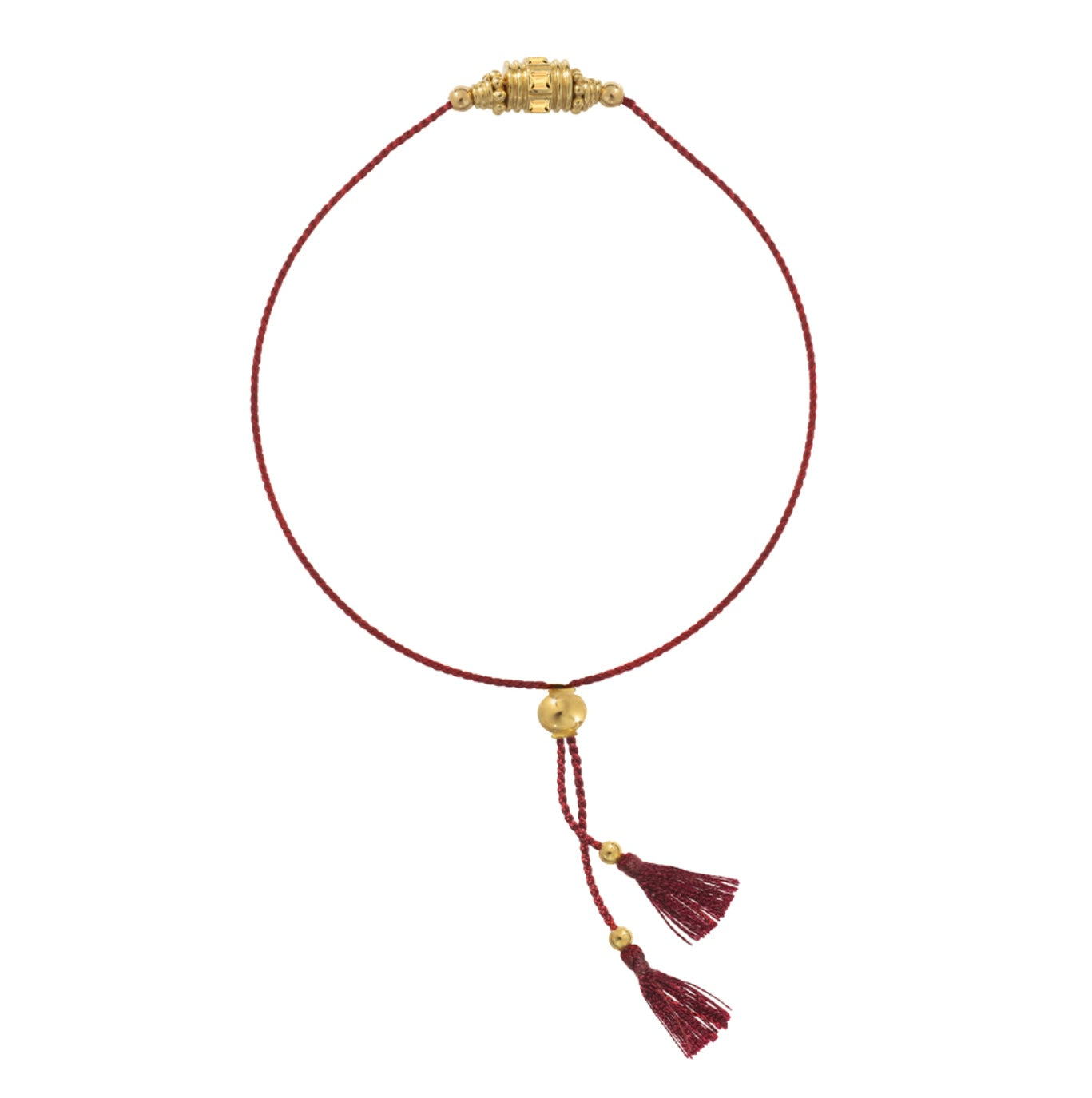 Bracelet Rakhi 2 Citrine Fil Rouge