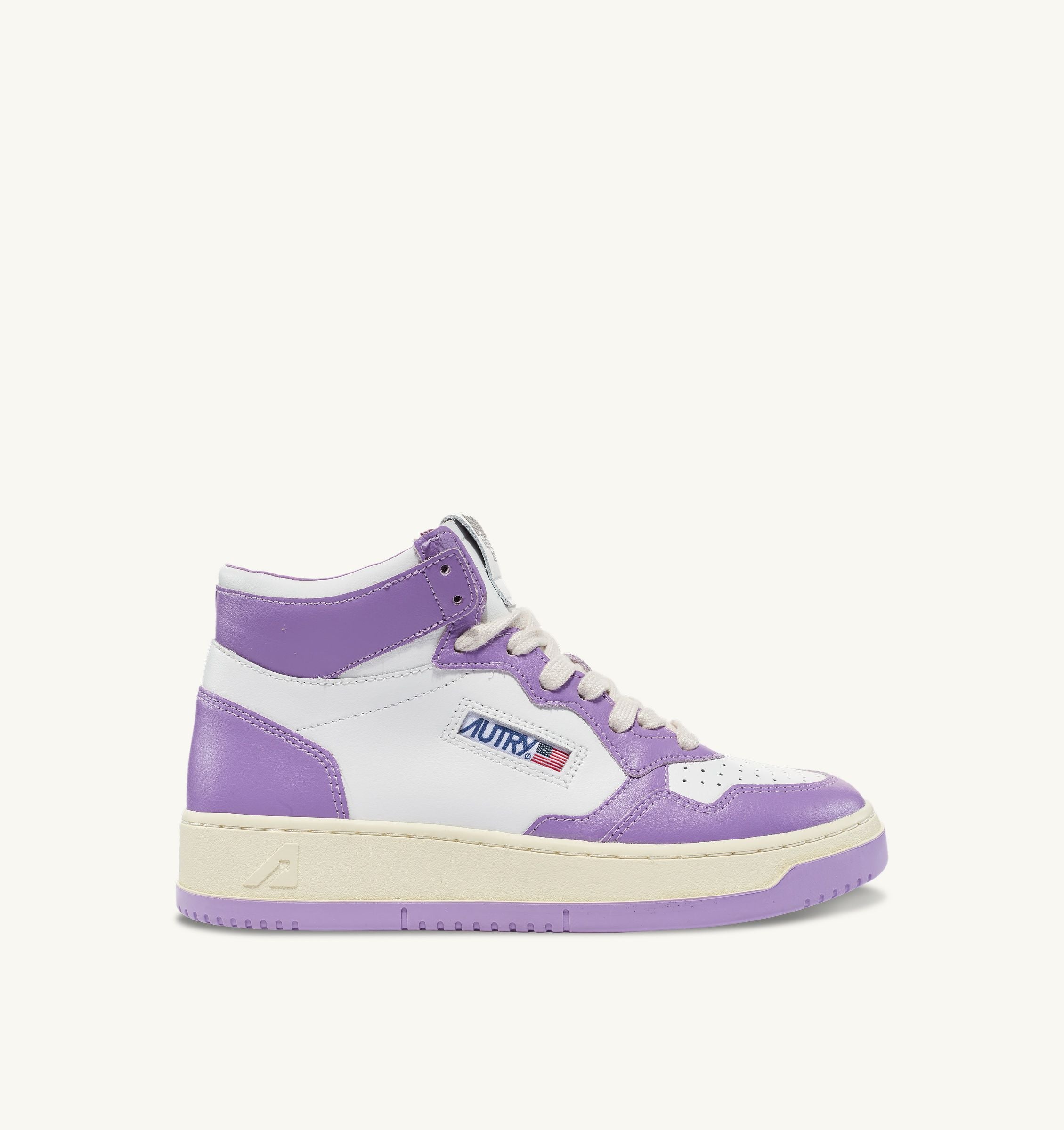 Baskets Hautes Medalist White Lavande