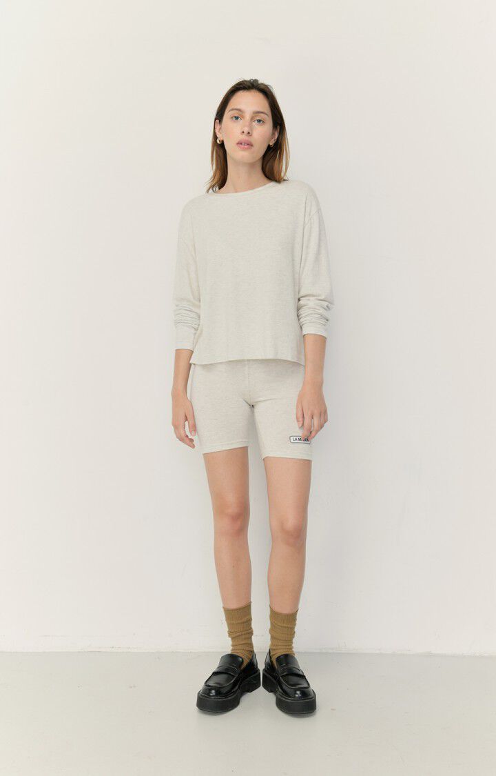 Tee Shirt Ypawood Manche Longue Gris Chine