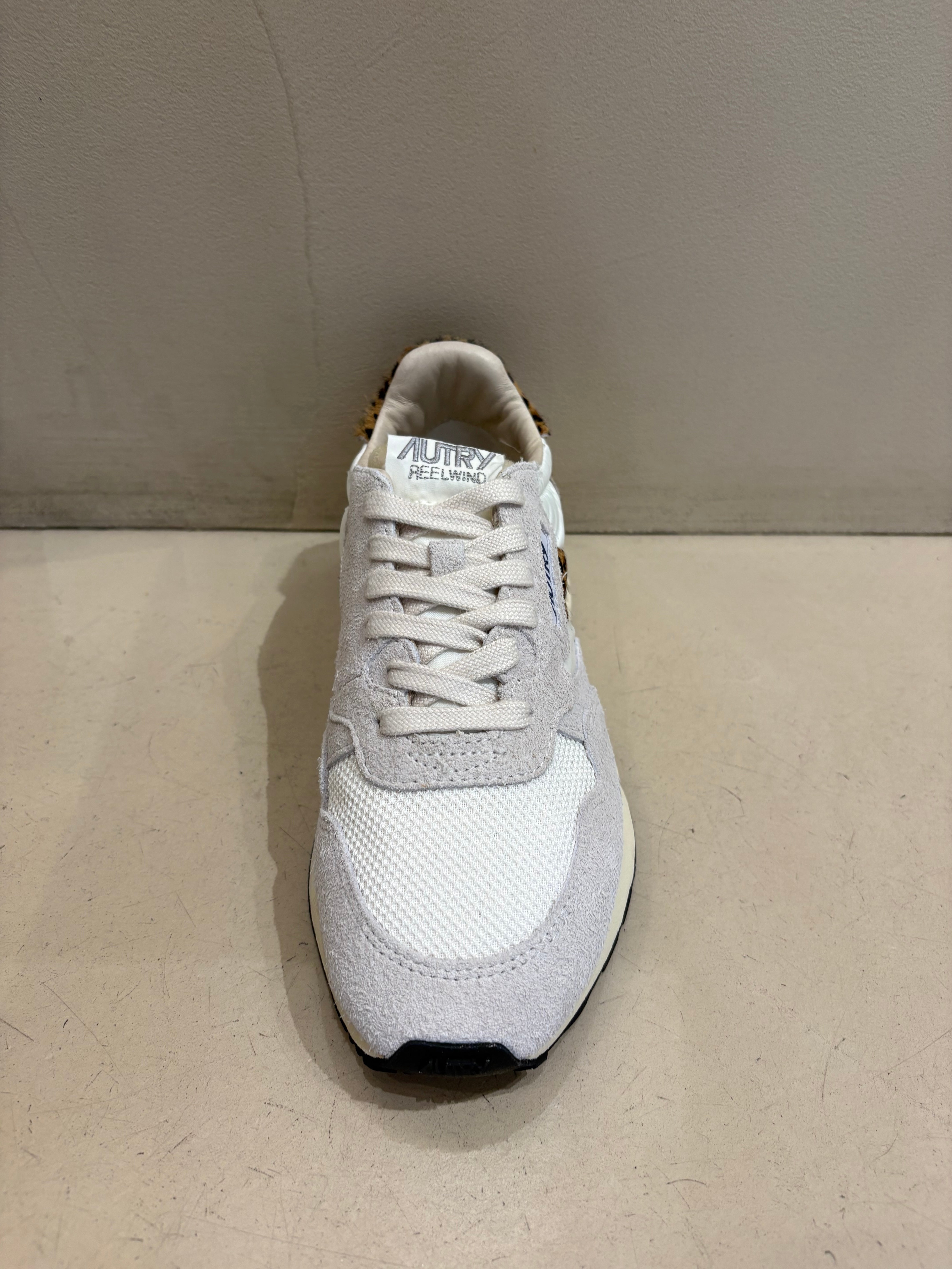 EP01 Basket Reelwind Suède Nylon Pony White Léopard