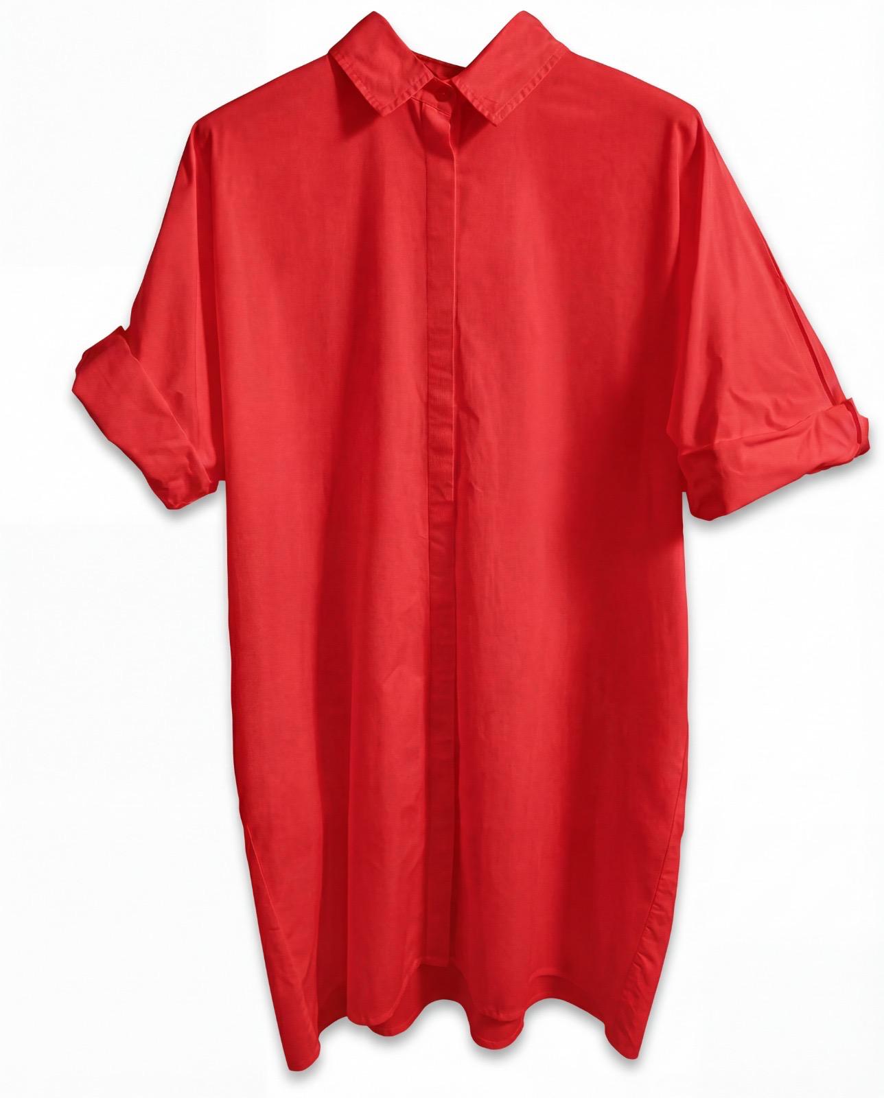 Ella Dress Cotton Poplin Red