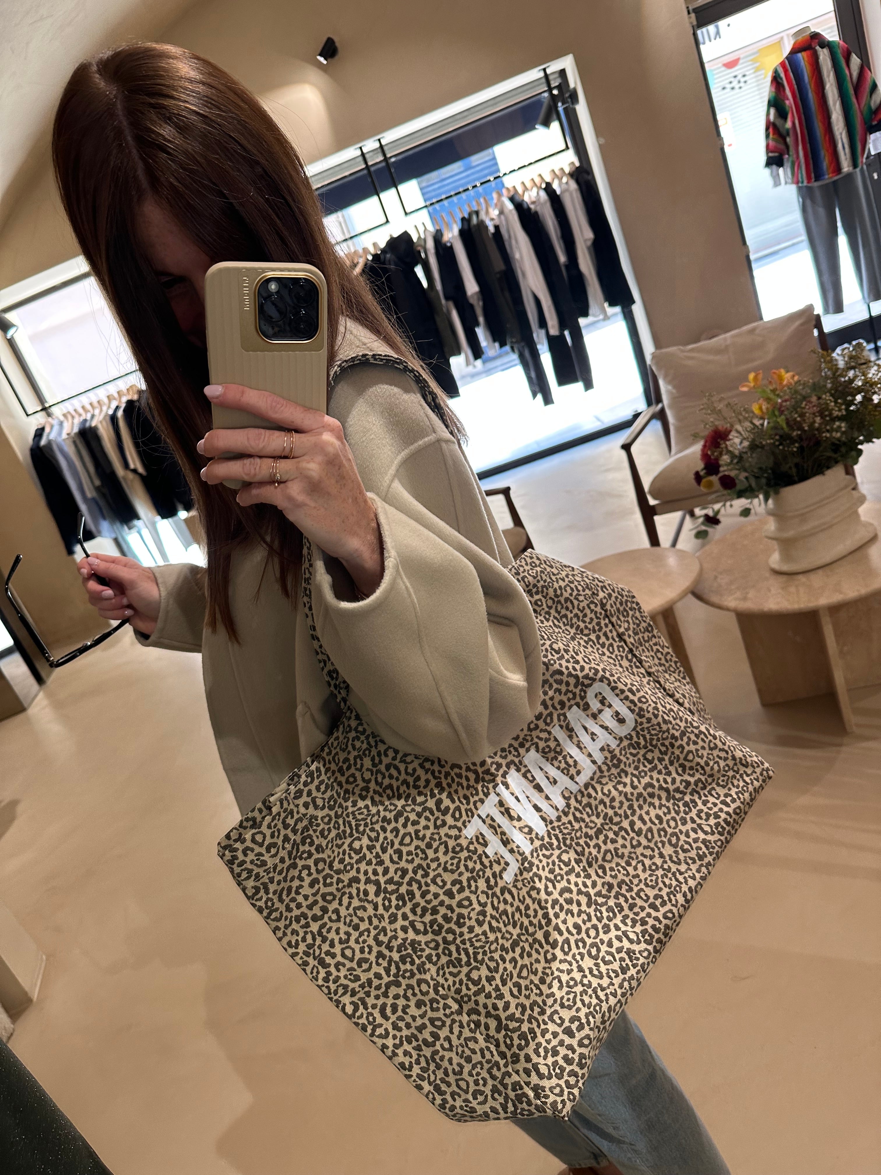 Tote Bag Galante Léopard Clair