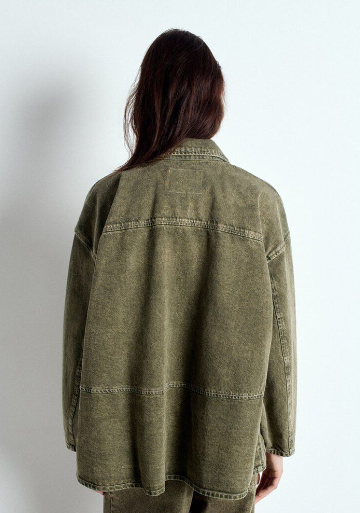 Veste Denim Uzatown Olive
